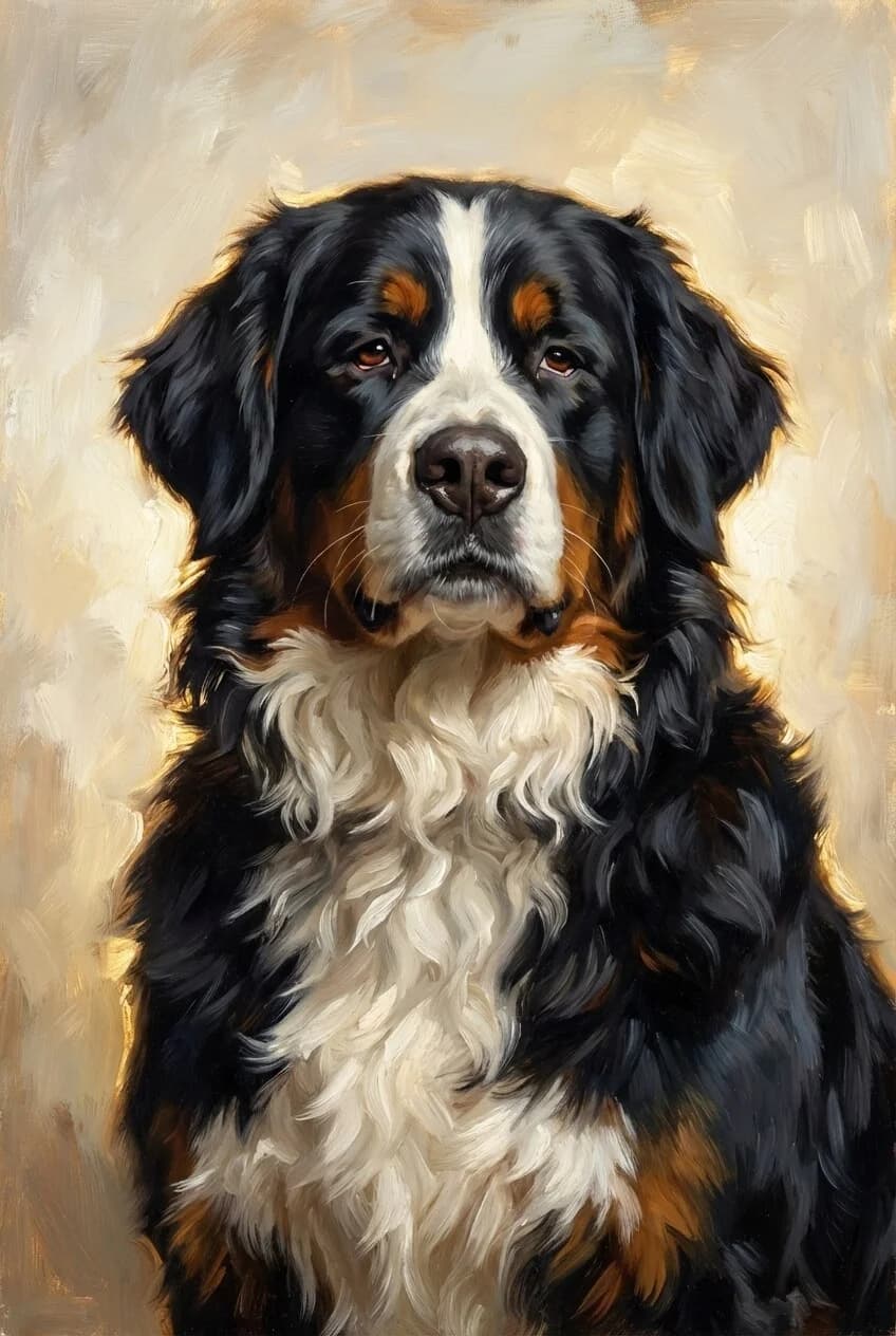 Charcoal portrait of a dachshund